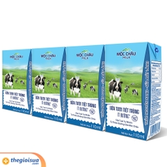Sữa tươi tiệt trùng Mộc Châu ít đường 4x110ml