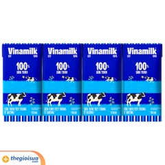 Sữa tươi tiệt trùng Vinamilk 100% ít đường 110ml