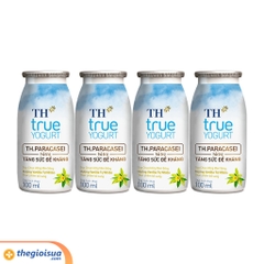 Sữa chua uống men sống TH True Yogurt Hương Vani lốc 4x100ml