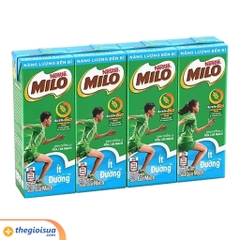 Thức uống lúa mạch Nestle Milo ít đường 180ml