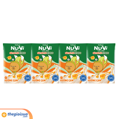Sữa uống NuVi có thạch hương cam hộp 110ml