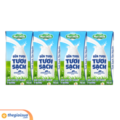Sữa tươi tiệt trùng Nutimilk ít đường 110ml