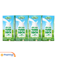 Sữa Tươi tiệt trùng Nutimilk tươi sạch có đường 110ml