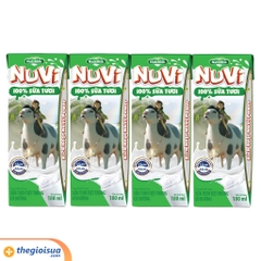 STTT NutiMilk Có đường Hộp 180ml