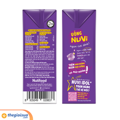 Sữa tươi NUVI có thạch vị khoai môn hộp 100ml