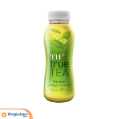 Trà xanh vị chanh tự nhiên TH True Tea 350ml