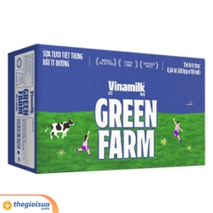 Sữa tươi tiệt trùng rất ít đường Vinamilk Green Farm 180ml