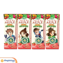 Nước rau củ quả NuVi vị dâu Hộp 180 ml