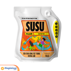 Sữa chua uống tiệt trùng hương cam Susu túi 110ml