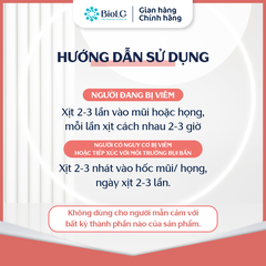 Xịt vi sinh mũi họng BioLG NASAL 30ml