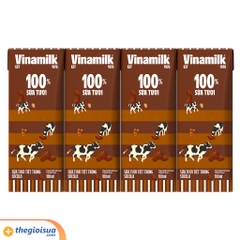 Sữa tươi tiệt trùng Vinamilk 100% Socola lốc 4x180ml