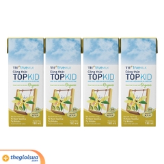 Sữa tươi tiệt trùng TH True Milk Topkid Organic Vanilla 4x180ml