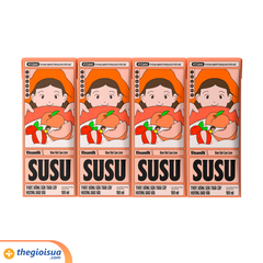 Sữa trái cây Hương Đào Vải Vinamilk Susu 110ml