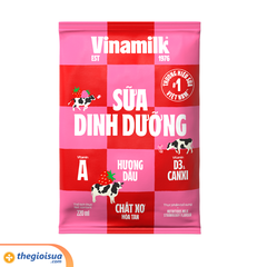 Sữa tươi Vinamilk Hương Dâu túi 220ml