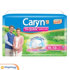 Tã Quần Caryn Mỏng Nhẹ XL12