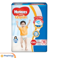 Tã quần Huggies Dry size XXL 16 miếng