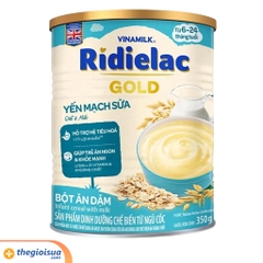 Bột ăn dặm Ridielac Gold Yến Mạch Sữa thiếc 350g