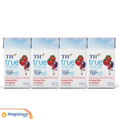 Sữa chua uống TH True Yogurt Topkid hương dâu 110ml