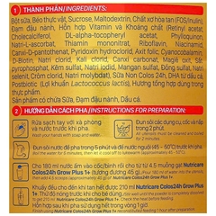 Sữa bột Nutricare colos 24H grow plus 1+ 850g (Từ 1-2 tuổi)