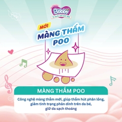 Tã dán Bobby Siêu Thấm - Khô Thoáng size M 76 miếng (6-11kg)
