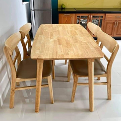 Bộ bàn ăn Mango 1m2 + 4 ghế