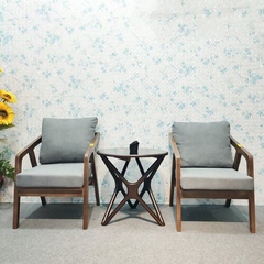 Bộ 2 ghế Sofa Katana đơn và Bàn Trà chân sao