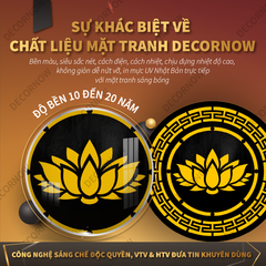 Đèn Hào Quang Phật In Tranh Trúc Chỉ CNC DECORNOW DCN-TCC21