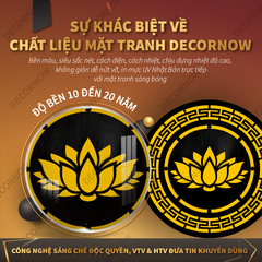 Đèn Hào Quang Phật In Tranh Trúc Chỉ CNC DECORNOW DCN-TCC24