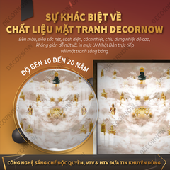 Đèn Hào Quang Phật Màu, Phật Mật Tông Vuông Có Đèn  DECORNOW DCN-HD37