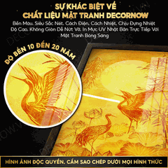 Bộ Đôi Tranh Trúc Chỉ In Dọc Mẫu Hoa Mai DECORNOW DCN-TC165