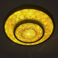 Đèn Trần Trúc Chỉ In Mandala DECORNOW DCN-TC341