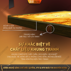 Tranh Trúc Chỉ Bộ Đối In Hoa Sen DECORNOW DCN-TC271