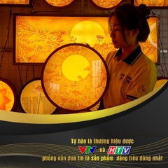 Tranh Hoằng Pháp Tròn Hoa Sen Cây Trúc Mặt Trời DecorNow TC22