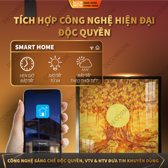 Tranh Trúc Chỉ Vuông In Phật DECORNOW DCN-TC133