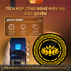 Đèn Hào Quang Phật In Tranh Trúc Chỉ CNC DECORNOW DCN-TCC28