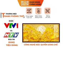 Tranh Trúc Chỉ Ngang In Chữ Thư Pháp DECORNOW DCN-TC108