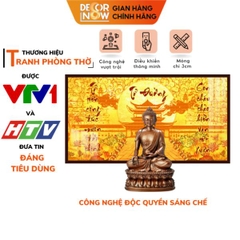 Tranh Trúc Chỉ Ngang In Chữ Thư Pháp DECORNOW DCN-TC239