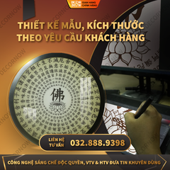 Đèn Hào Quang Phật Bát Nhã Tâm Kinh DECORNOW DCN-TC362