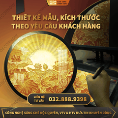 Đèn Trần Trúc Chỉ In Hoa Sen DECORNOW DCN-TC349