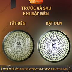 Đèn Hào Quang Phật Bát Nhã Tâm Kinh DECORNOW DCN-TC366
