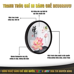 Tranh Hoằng Pháp Tròn Các Tầng Mây Cung Trời Đao Lợi DecorNow HD75
