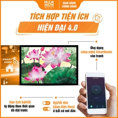 Tranh Hoằng Pháp Ngang Sen Hồng Mềm Mại DecorNow HD863