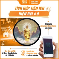 Tranh Hoằng Pháp Tròn Phật A Di Đà DecorNow HD853