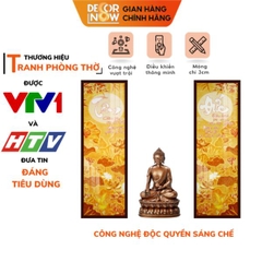 Tranh Trúc Chỉ Bộ Đối In Chữ Thư Pháp DECORNOW DCN-TC279