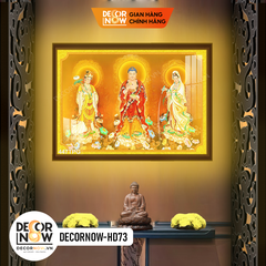 Tranh Đèn Tam Thế Phật DECORNOW DCN-HD73