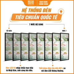 Tranh Hoằng Pháp Đối Sen Xanh Ngọc Bích DecorNow HD82