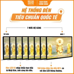 Tranh Hoằng Pháp Ngang Tây Phương Tam Thánh DecorNow HD856