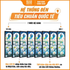 Tranh Hoằng Pháp Đối Phật Thích Ca Mâu Ni Hoa Sen Trắng DecorNow HD897
