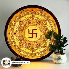 Tranh Trúc Chỉ In, Đèn Hào Quang Om Mani Padme Hum DECORNOW DCN-TC226
