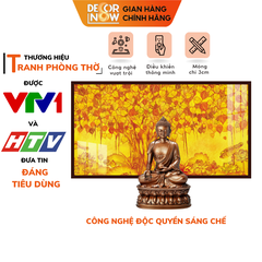 Tranh Trúc Chỉ Ngang In Lá Bồ Đề DECORNOW DCN-TC107